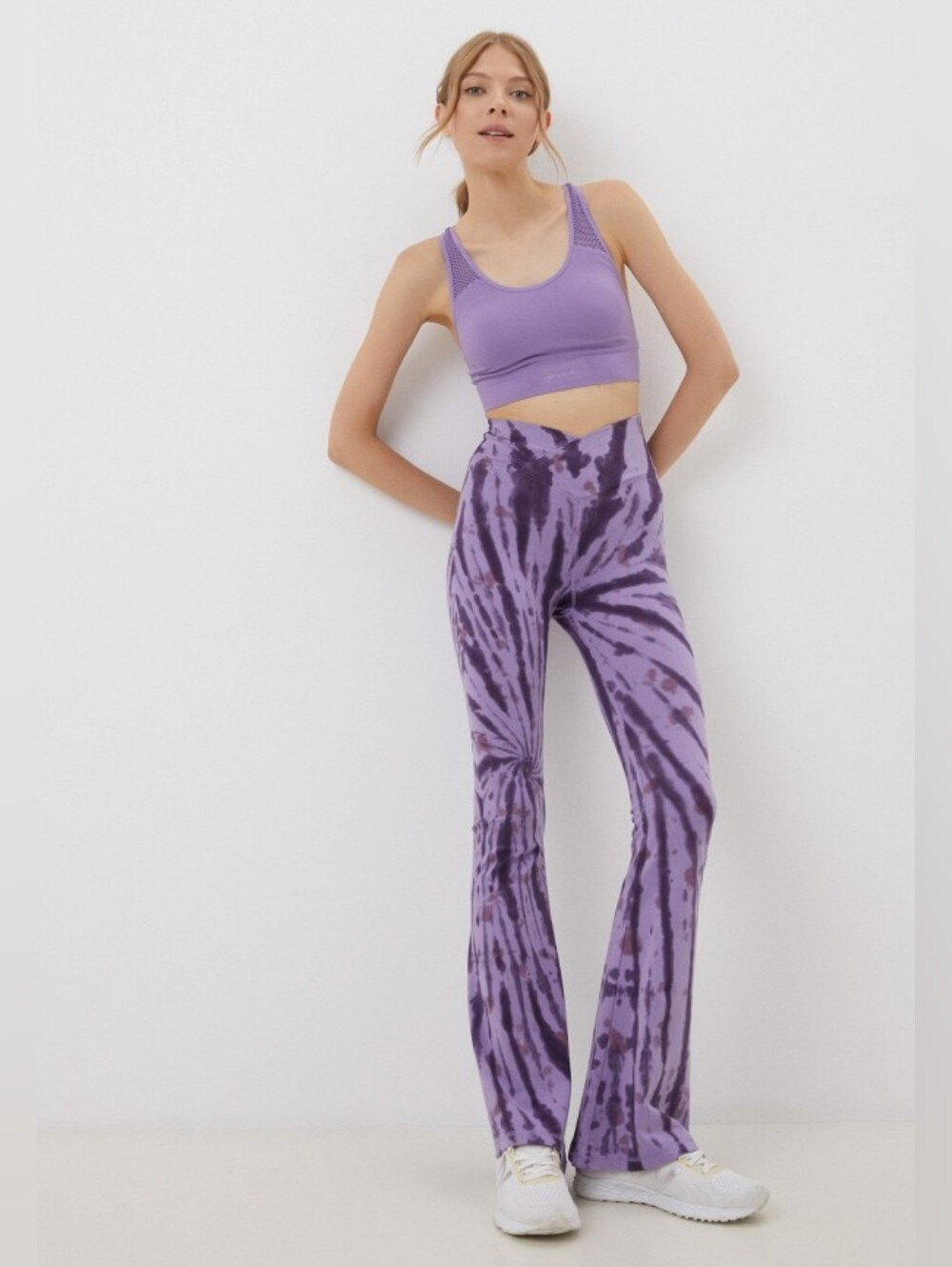 Victoria Secret PINK Tie Dye Flare Leggings Women Size Medium New